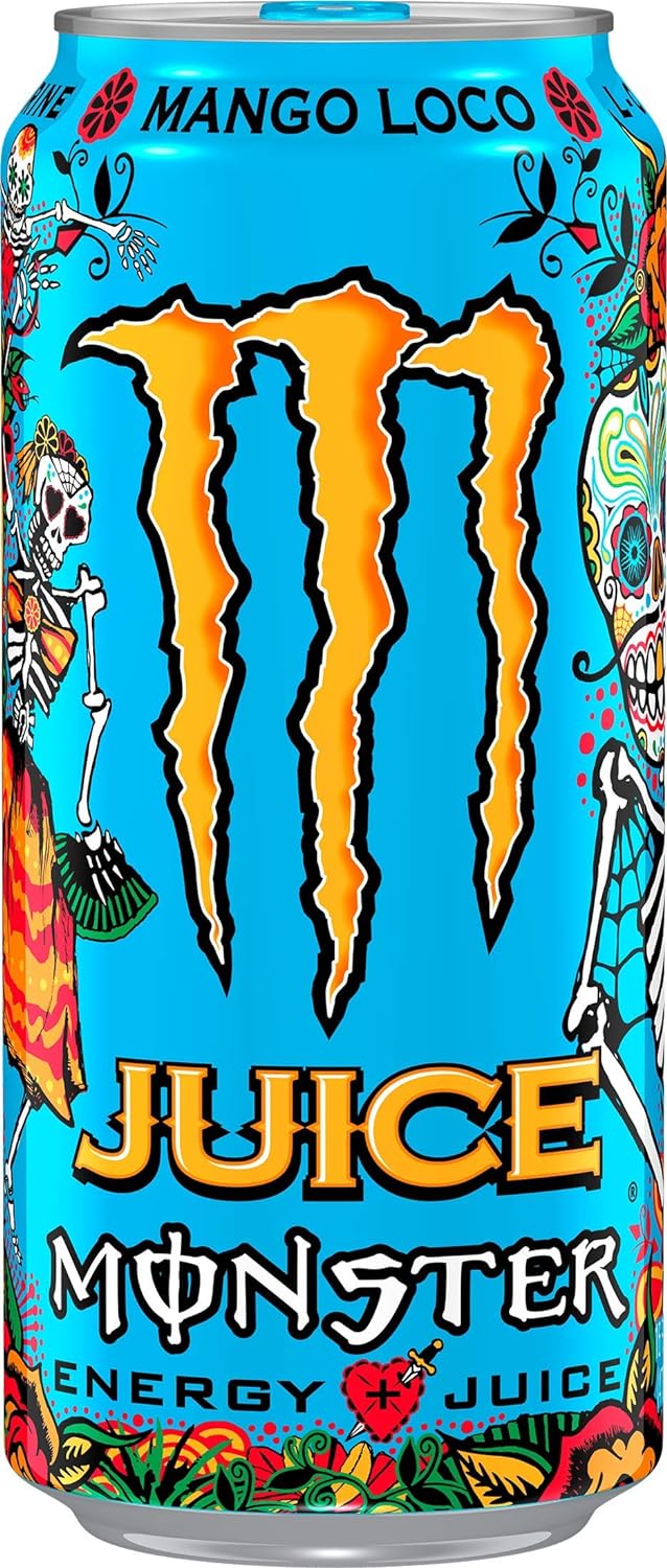 Monster bebida energética mango loco | Pack 4 latas 500ml