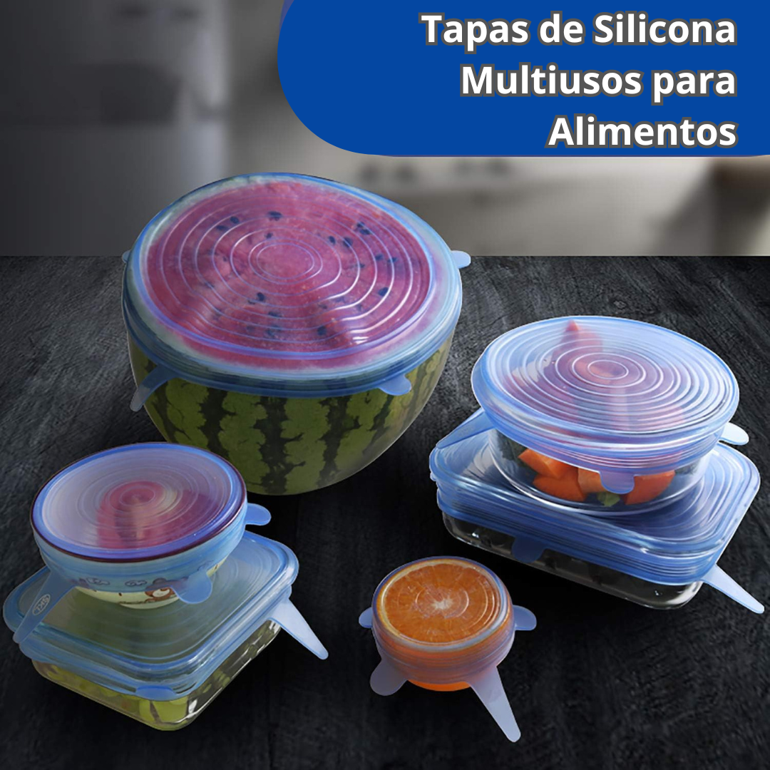 Tapas de silicona Multiusos para alimentos