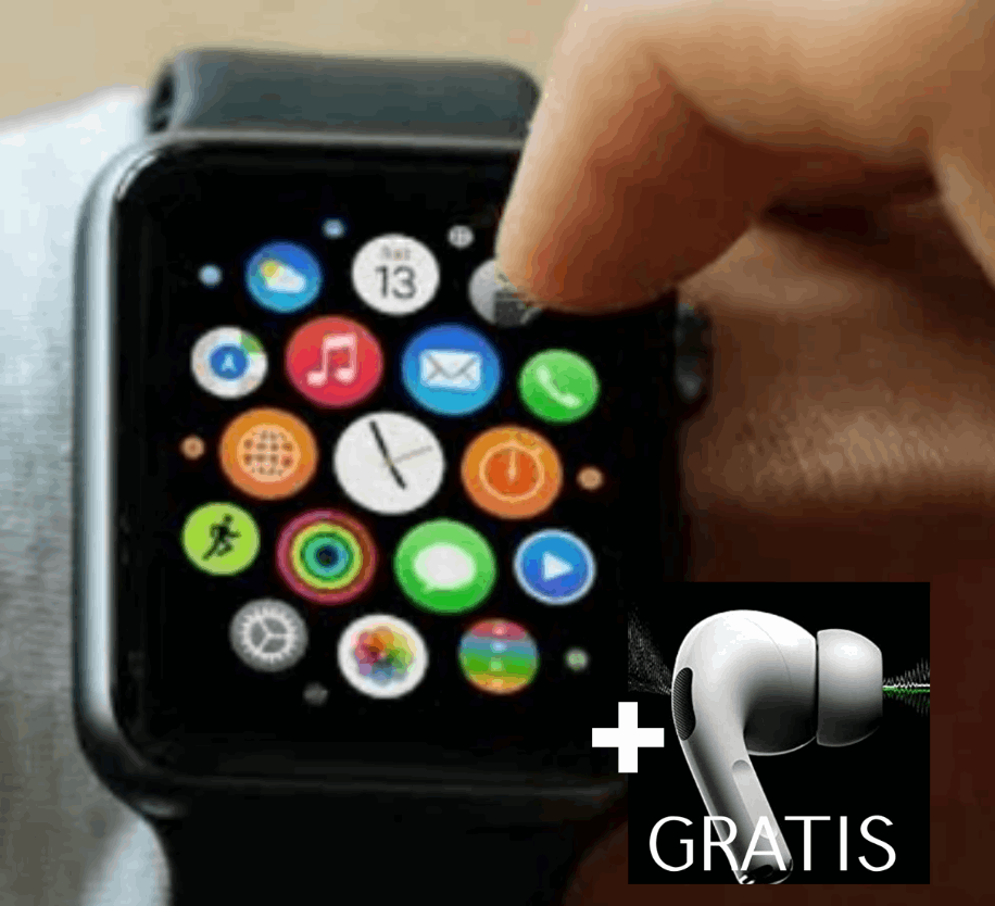 Reloj inteligente Smartwatch PRO 8 + Auriculares inalámbricos GRATIS